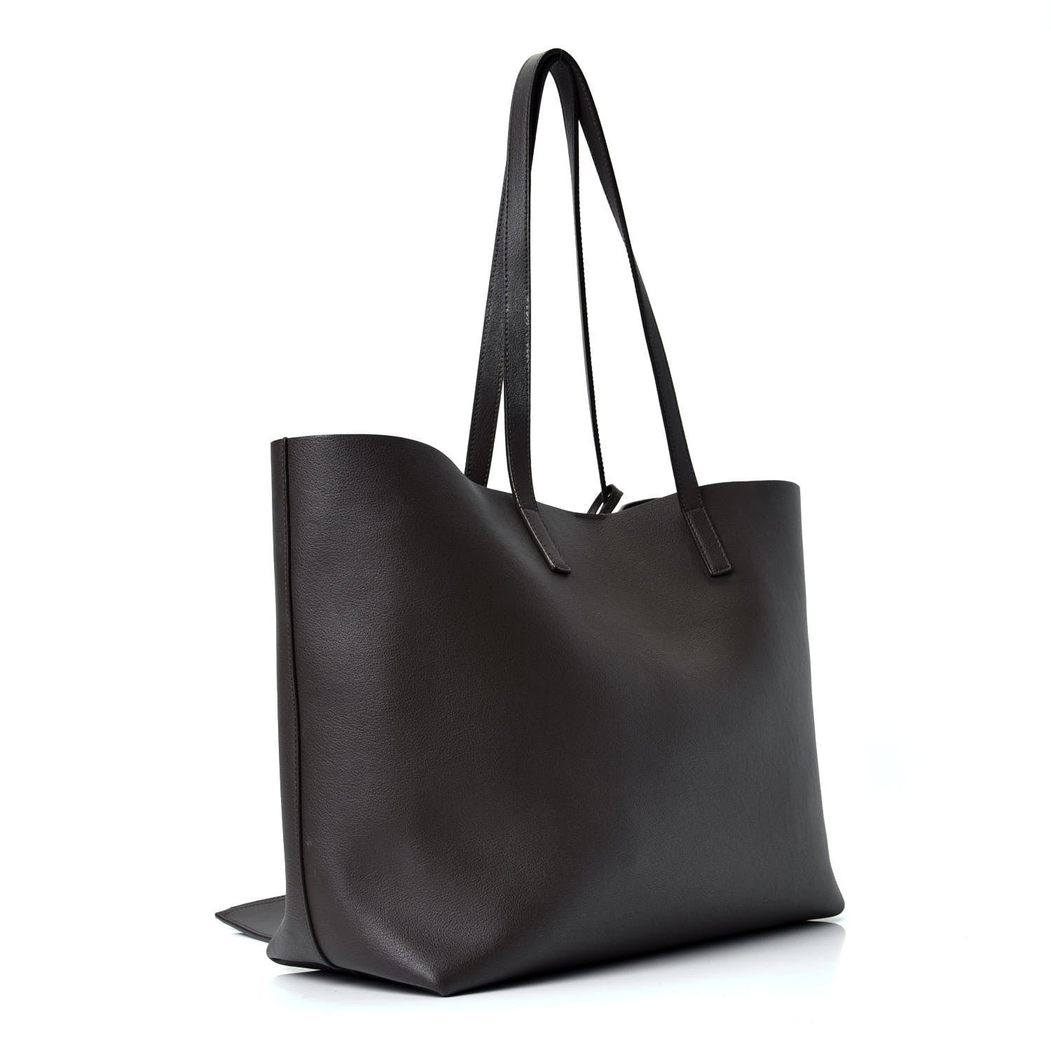 Saint Laurent Calfskin Large Shopping Tote Kaki Militaire 2 of 4