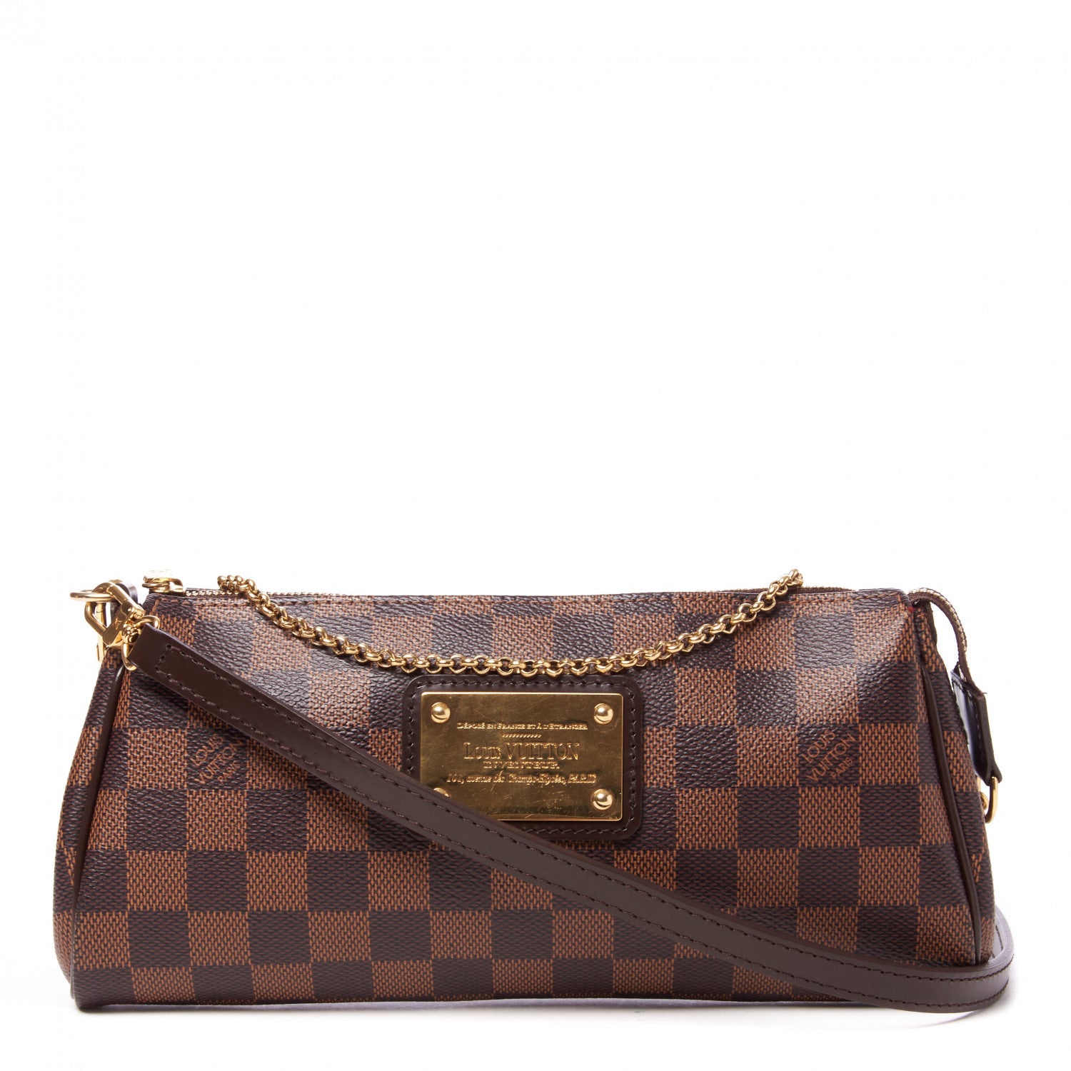 Louis Vuitton Damier Ebene Eva Clutch 1 of 7