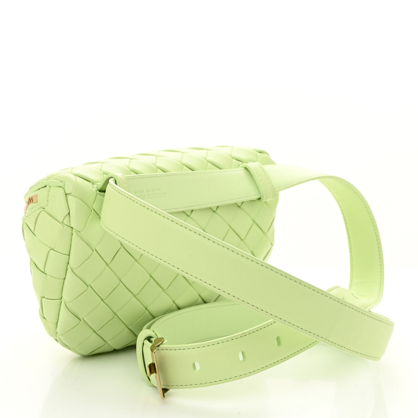 Nappa Intrecciato Belt Bag Fennel