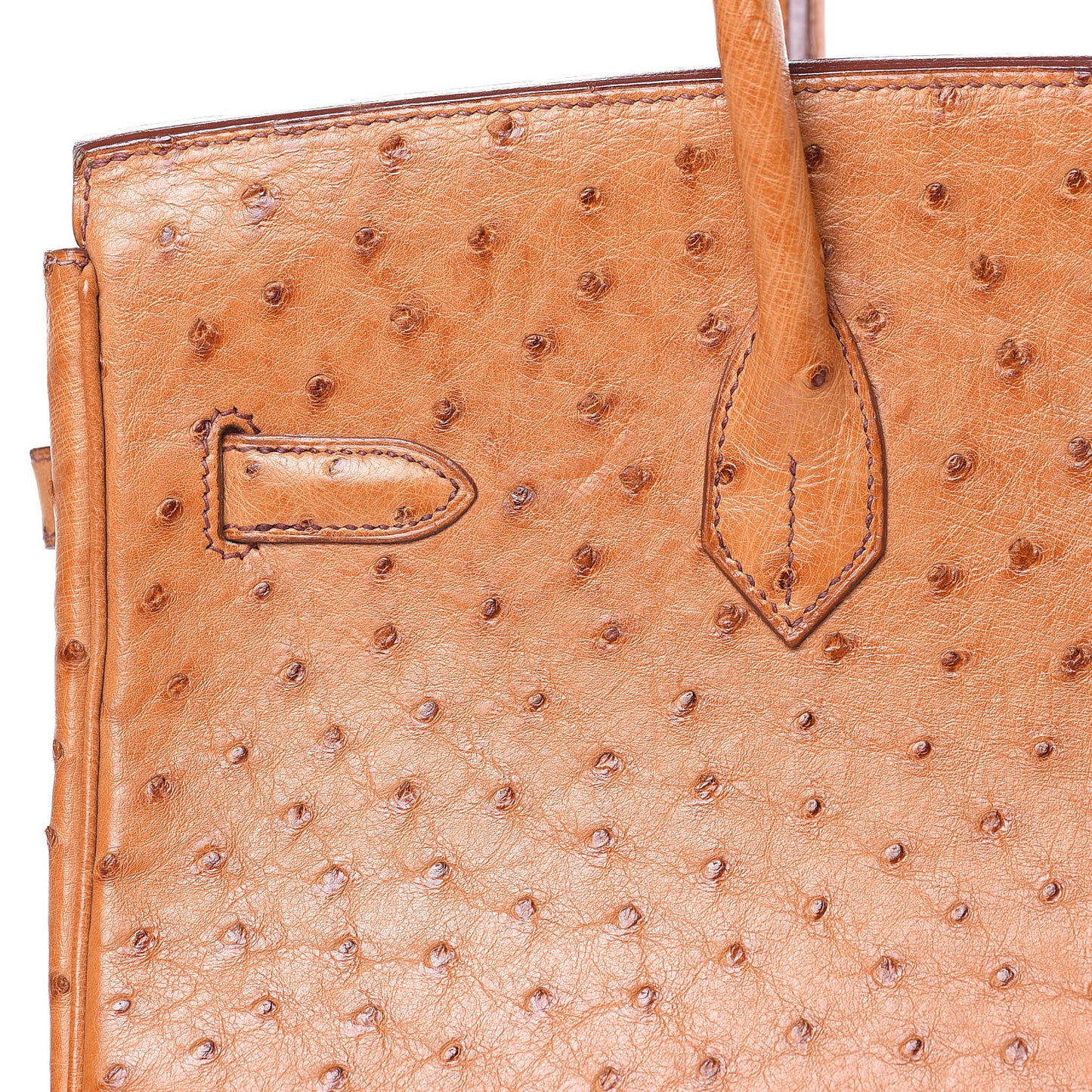 Ostrich Birkin 35 Gold