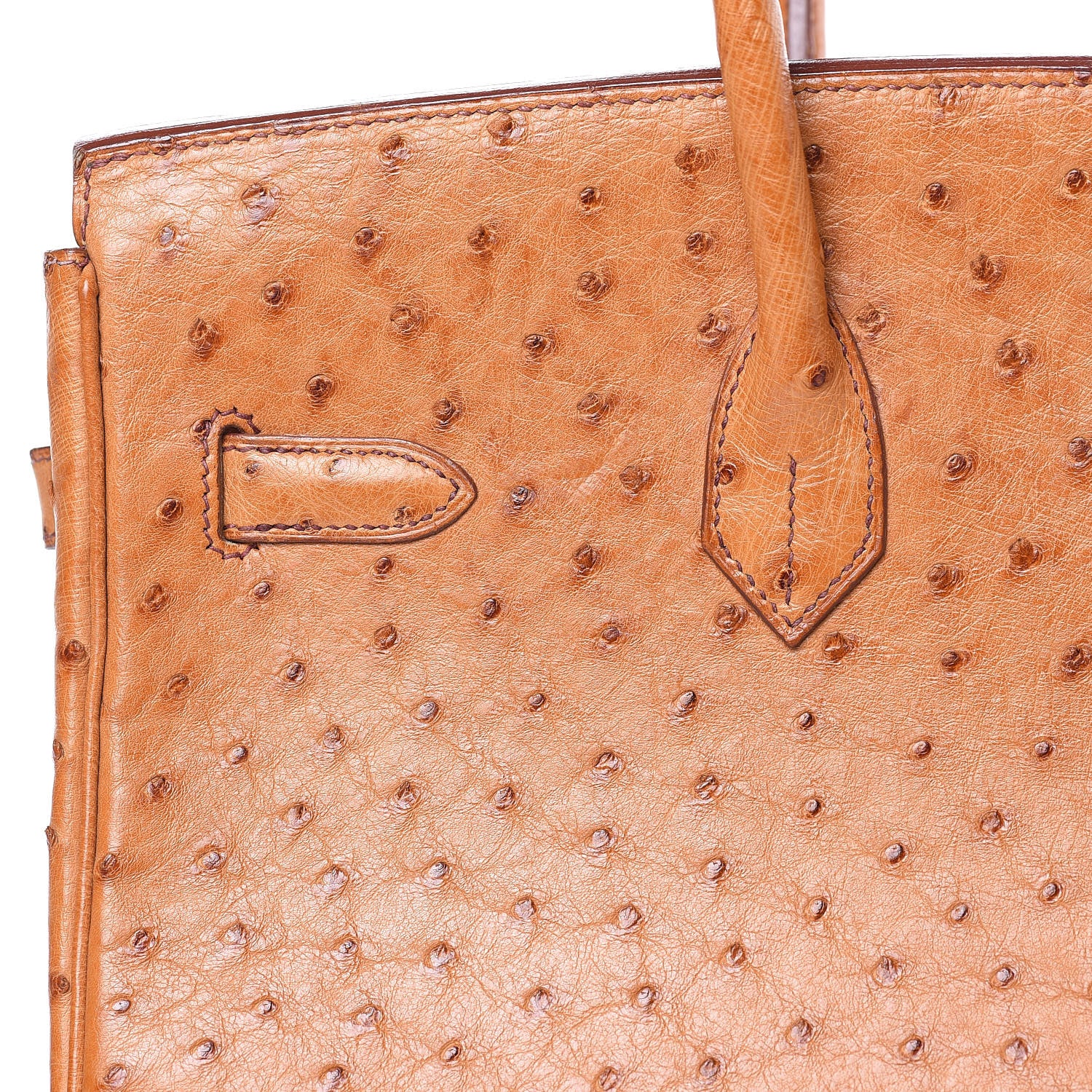 Hermes Ostrich Birkin 35 Gold 23 of 38