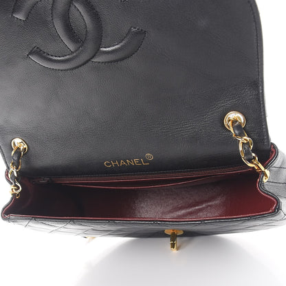 Chanel Lambskin Quilted Small Half Moon Flap Black 5 of 13