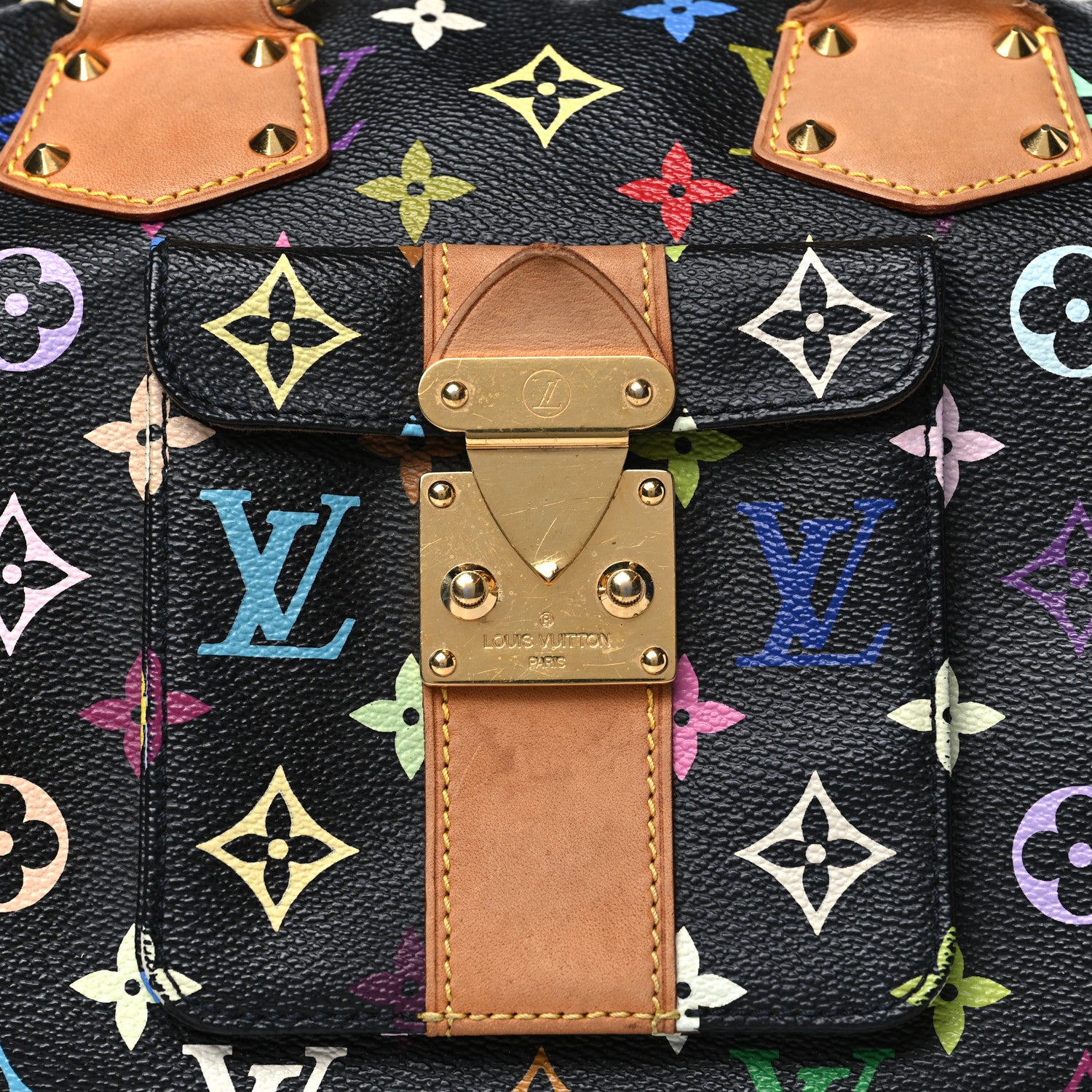 Louis Vuitton Monogram Multicolor Speedy 30 Black 7 of 14