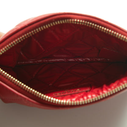 Chanel Lambskin Quilted Small Casino Cosmetic Case Red 5 of 6
