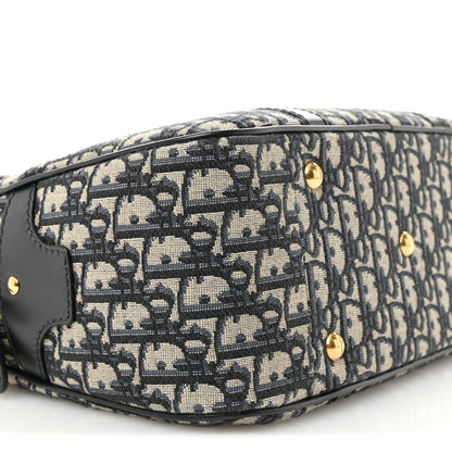Christian Dior Oblique Large D-Vibe Bowling Bag Navy 9 of 10