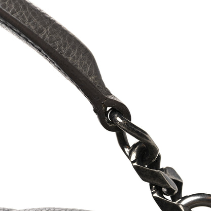Saint Laurent Sheepskin Matelasse Chevron Monogram Large College Satchel Dark Anthracite 11 of 13