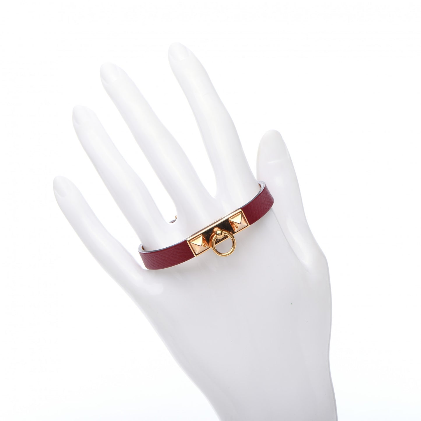 Epsom Micro Rivale Bracelet XS Rouge Grenat