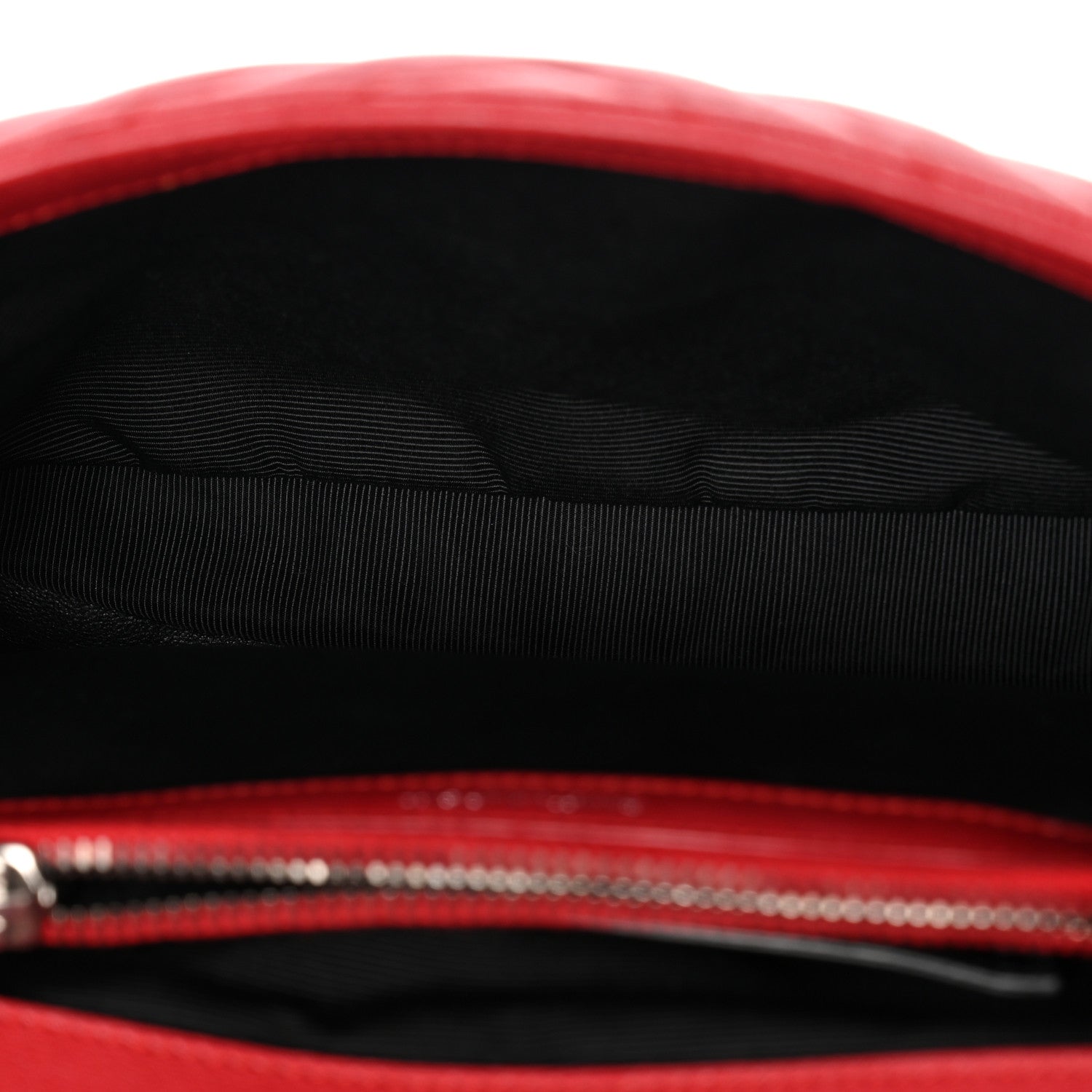 Saint Laurent Sheepskin Matelasse Chevron Monogram Medium College Bag Rouge 5 of 12