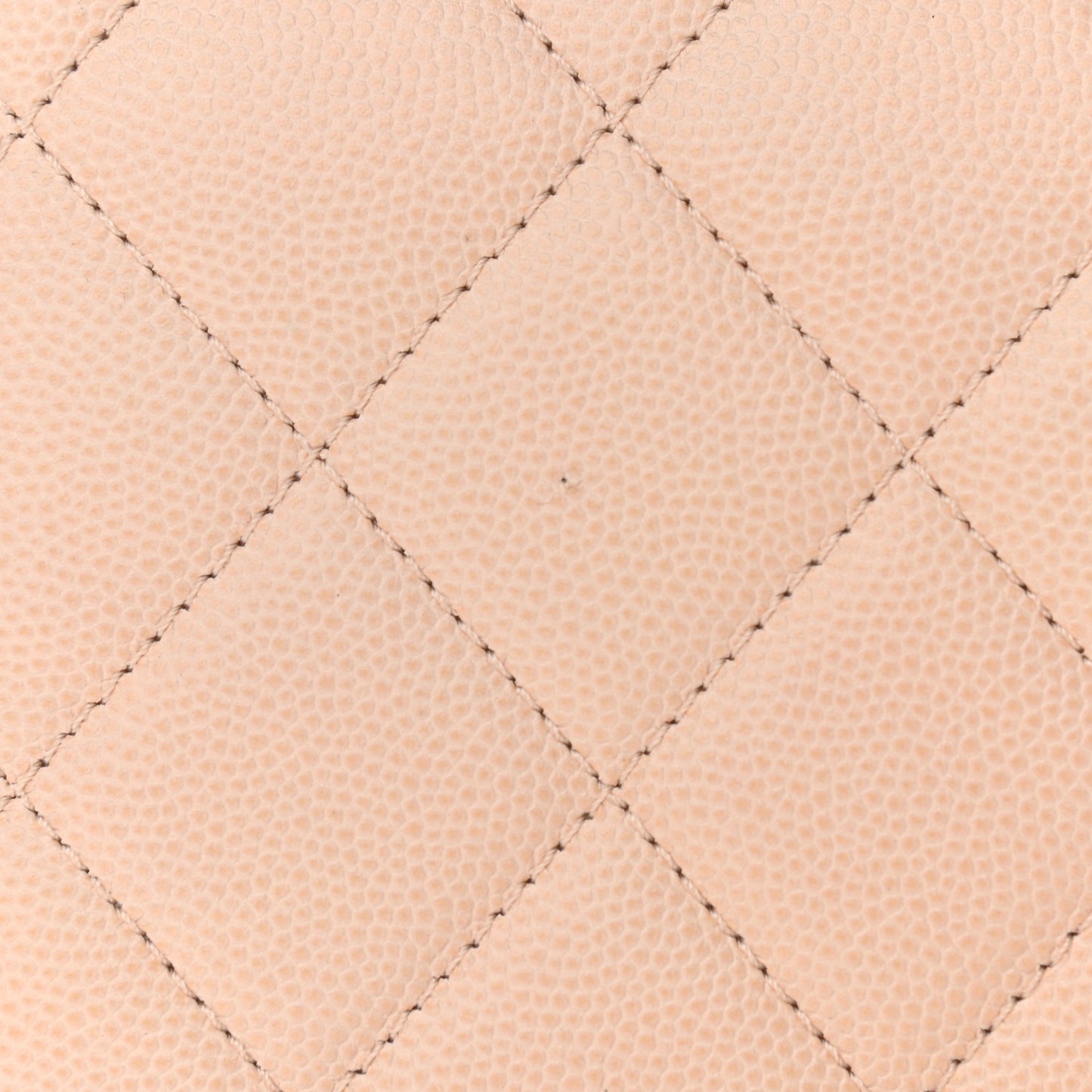 Caviar Quilted Large Like A Wallet Flap Light Beige