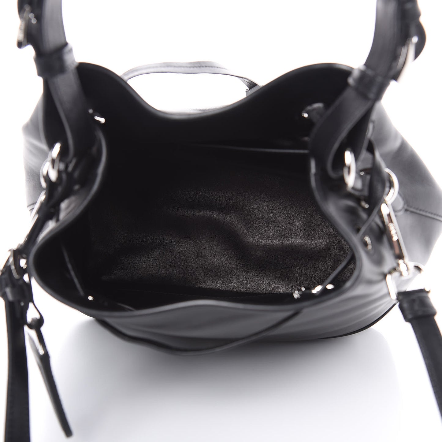 City Calf Sport Bucket Bag Black