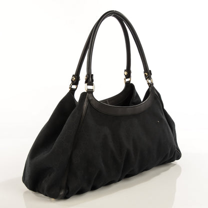 Gucci Monogram D Gold Large Shoulder Bag Black 3 of 7
