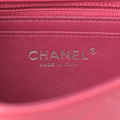 Chanel Patent Calfskin Quilted Mini Rectangular Flap Pink 6 of 11