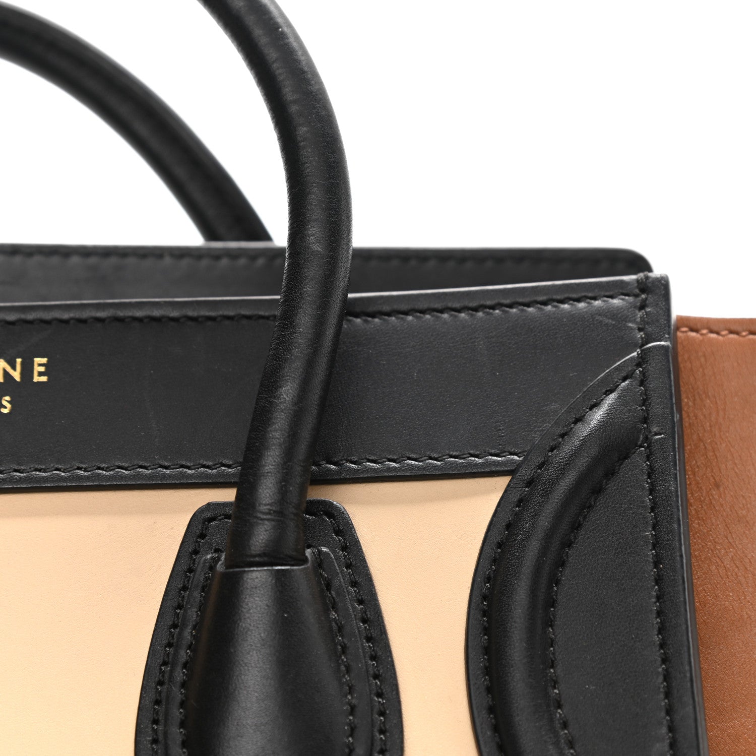 Celine Smooth Calfskin Nano Tri-Color Luggage White 12 of 19