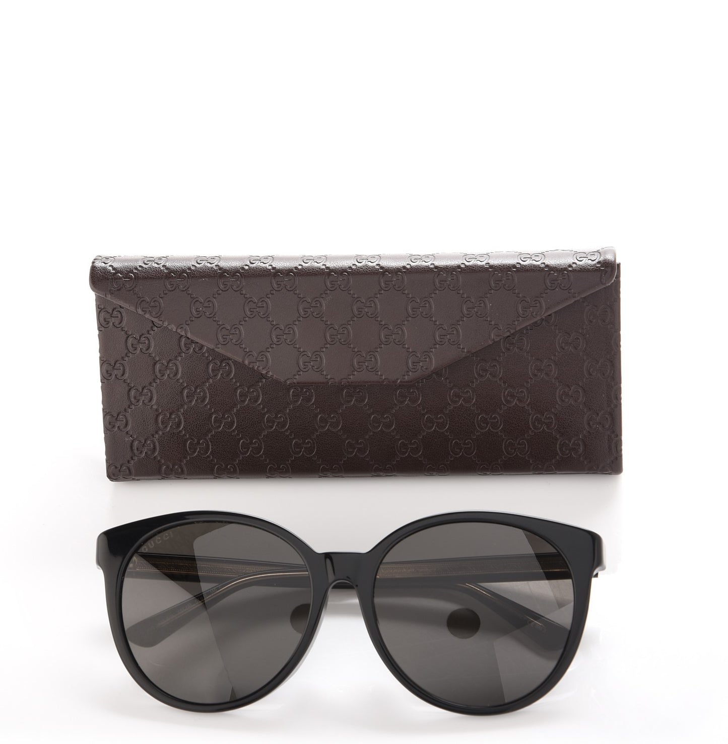 Round GG3833/FS Sunglasses Black