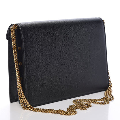 Saint Laurent Grain De Poudre Monogram Marceau Crossbody Bag Black 3 of 10