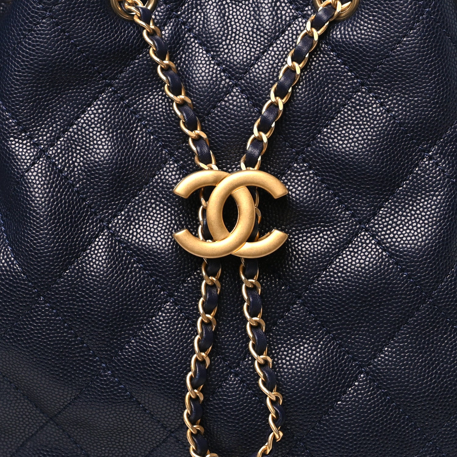 Chanel Caviar Quilted Medium Chanel 25 Handbag Dark Navy 8 of 10