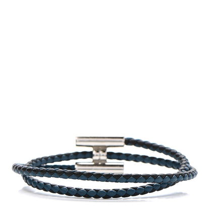 Hermes Swift Double Wrap Cord Tournis Tresse Bracelet 3 of 5