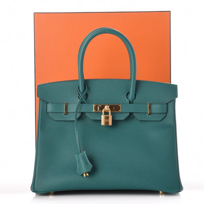 Hermes Epsom Birkin 30 Malachite 32 of 32