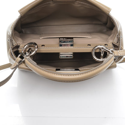 Fendi Nappa Mini Peekaboo Iconic Satchel Tortora 5 of 7