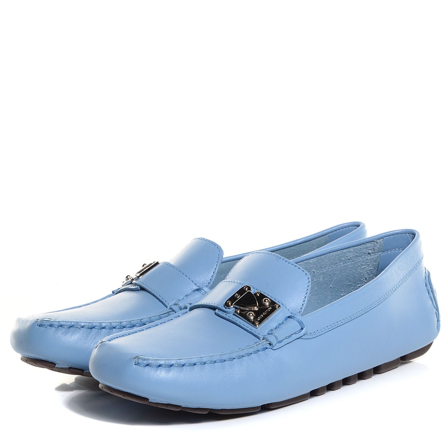 Calfskin Lombok Mocassin Loafers 36.5 Blue