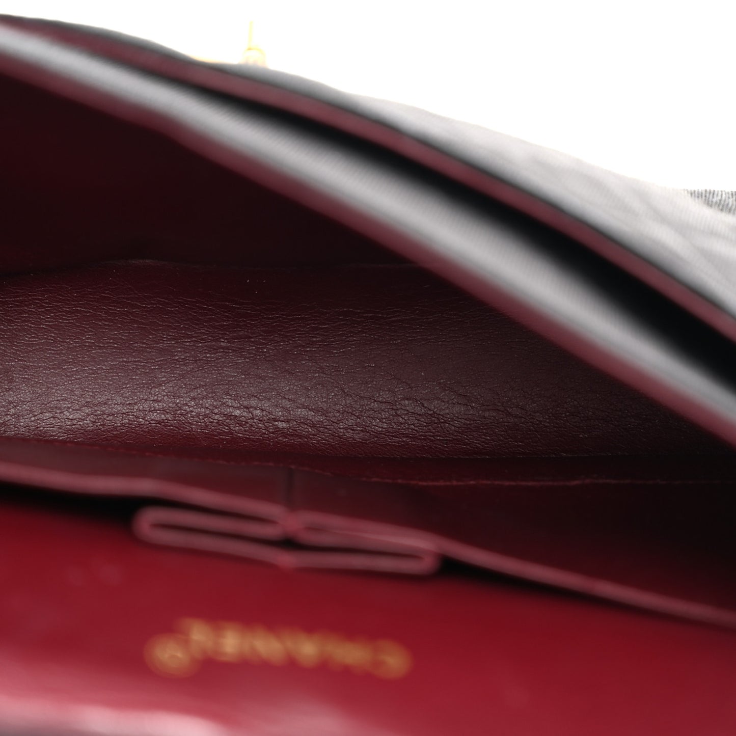 Jersey Quilted Small Double Flap Black