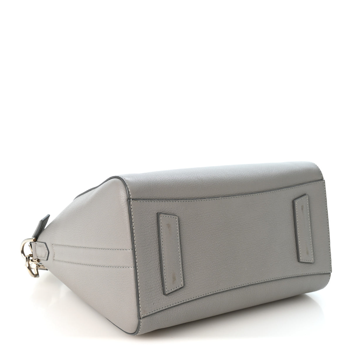 Sugar Goatskin Small Antigona Pearl Grey