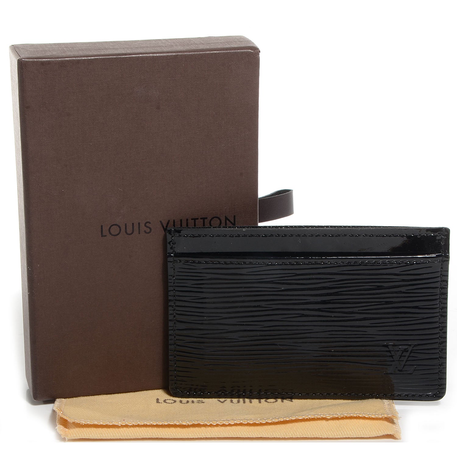 Louis Vuitton Epi Electric Card Holder Black 5 of 7