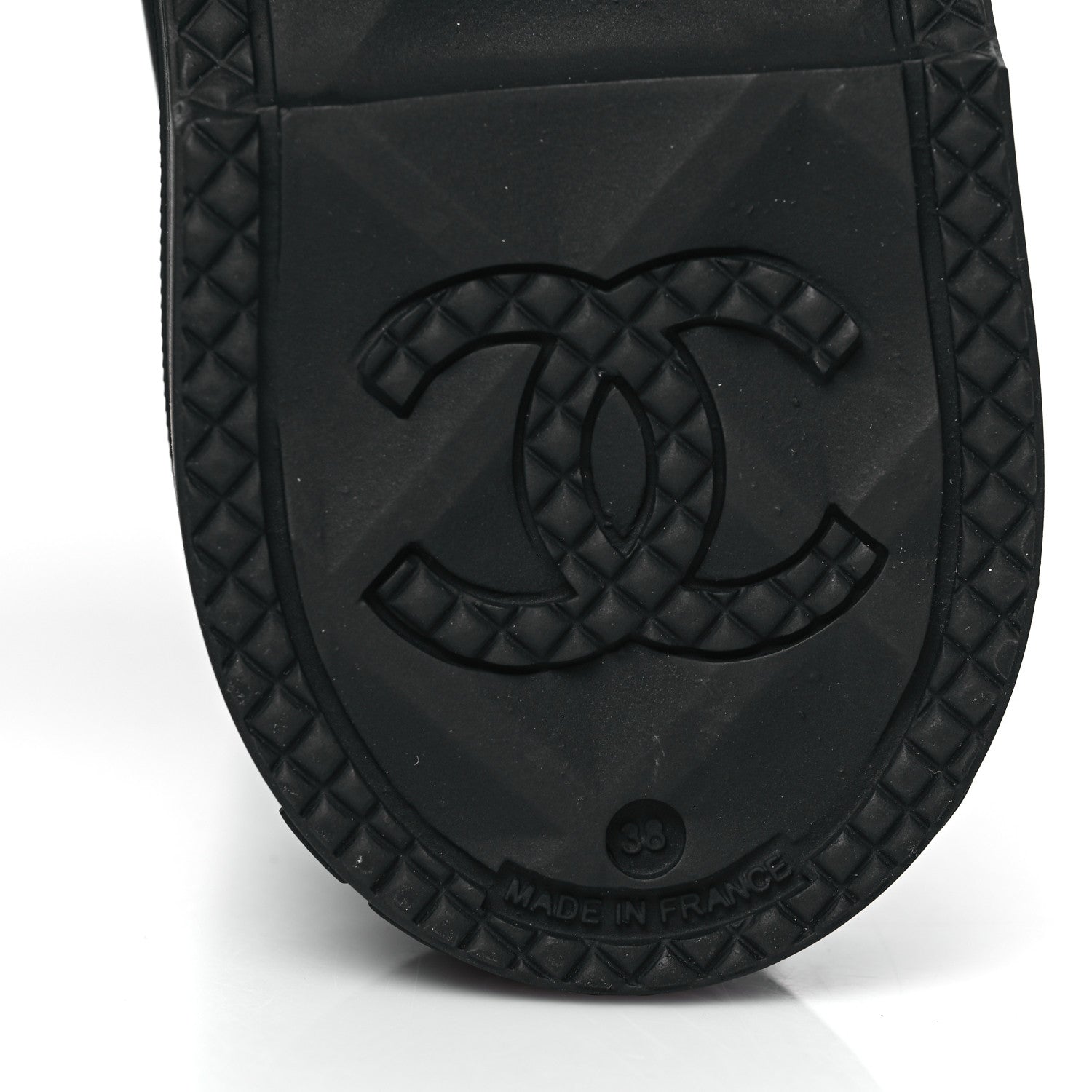 Chanel Caoutchouk CC High Boots 38 Black 6 of 11