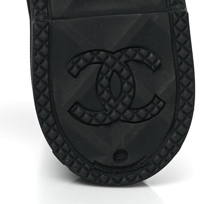 Chanel Caoutchouk CC High Boots 38 Black 6 of 11