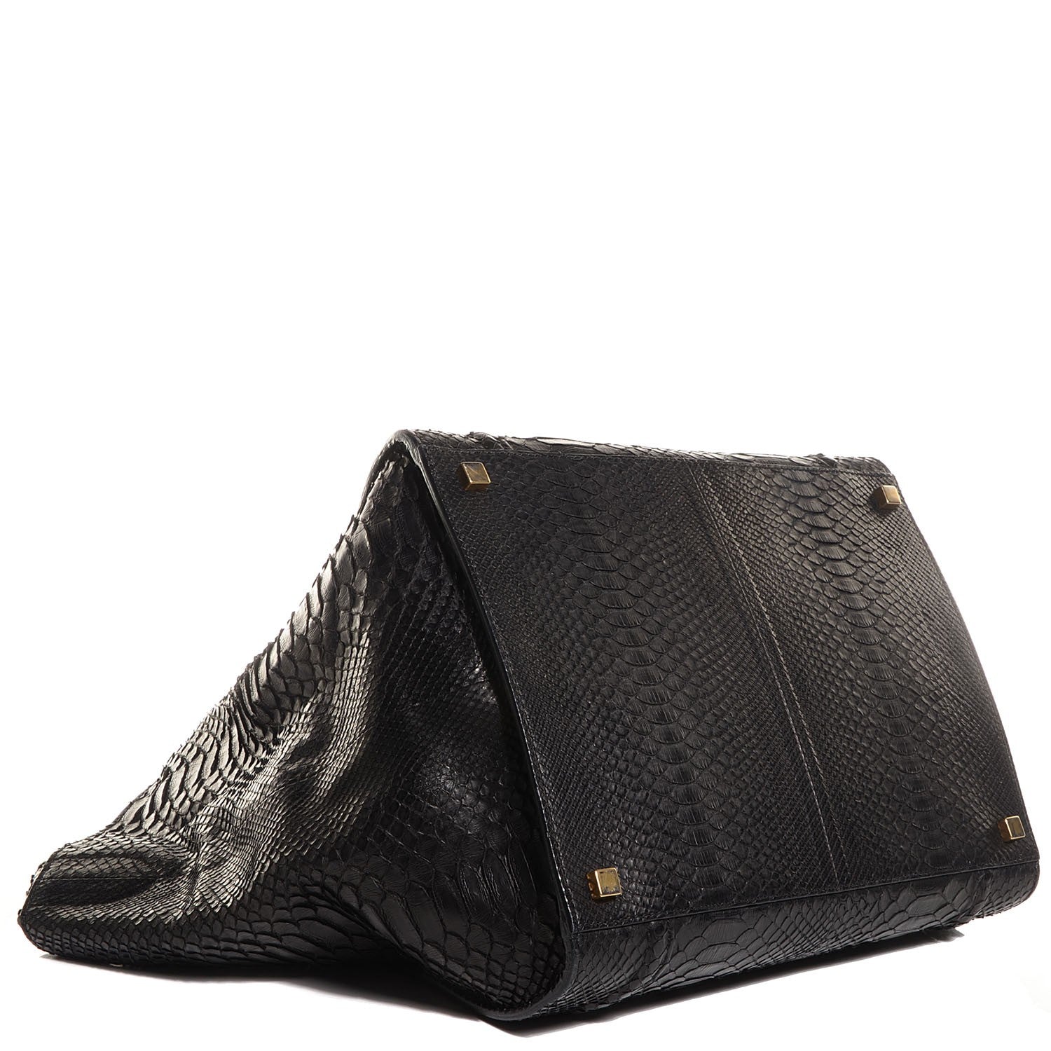 Celine Python Medium Phantom Luggage Black 4 of 8