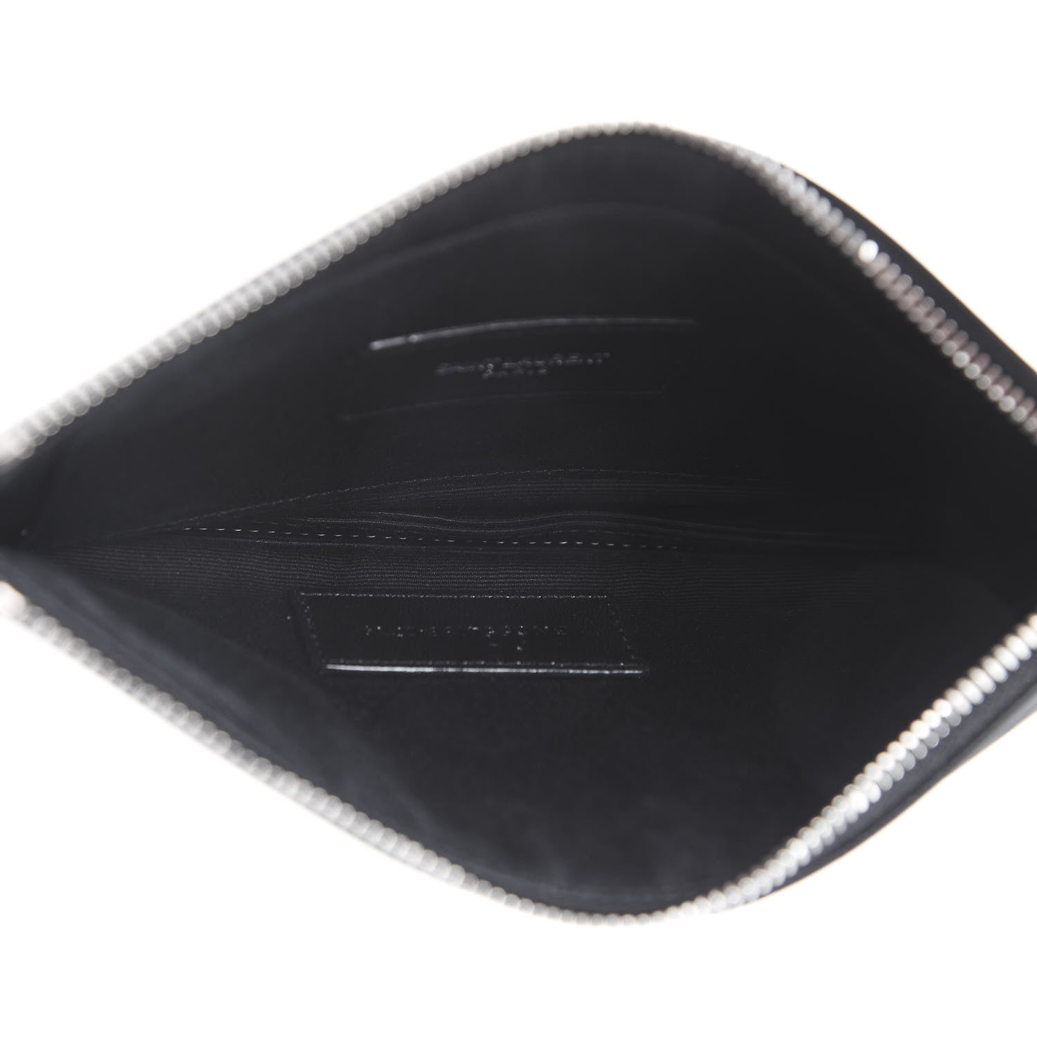 Saint Laurent Lizard Embossed Monogram Bill Pouch Black 5 of 7