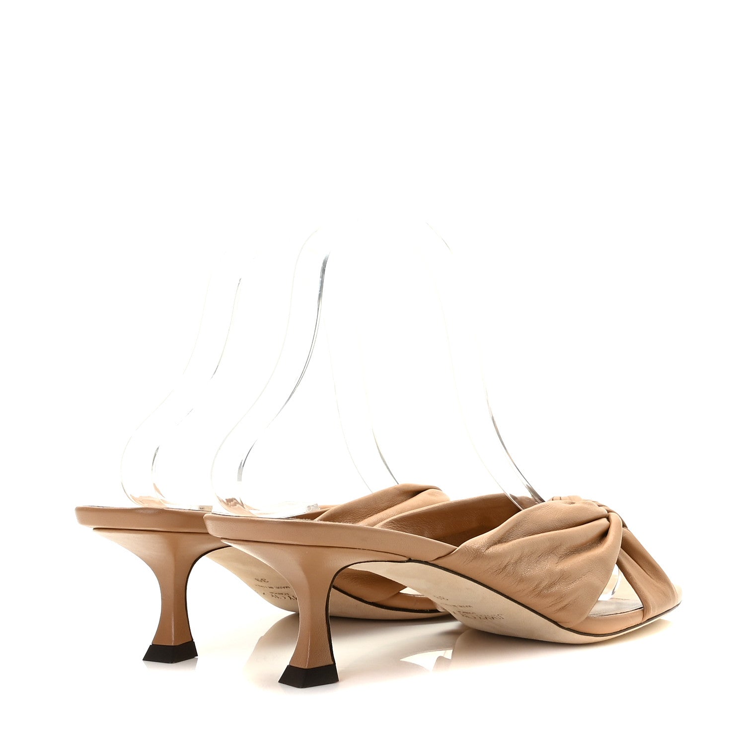 Jimmy Choo Nappa Avenue 50 Mules 39 Caramel 3 of 15