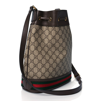 Gucci GG Supreme Monogram Web Ophidia Bucket Bag Brown 2 of 9