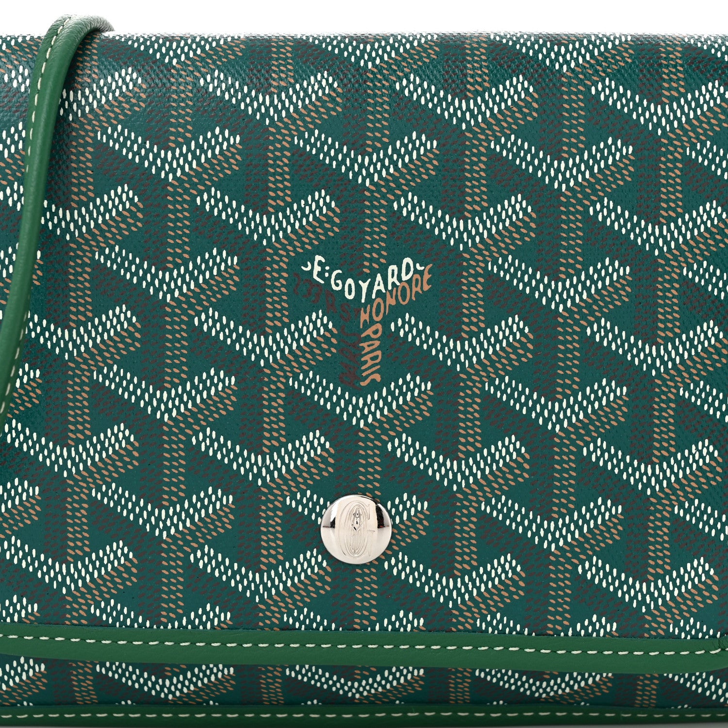 Goyard Goyardine Plumet Wallet Clutch Green 7 of 9