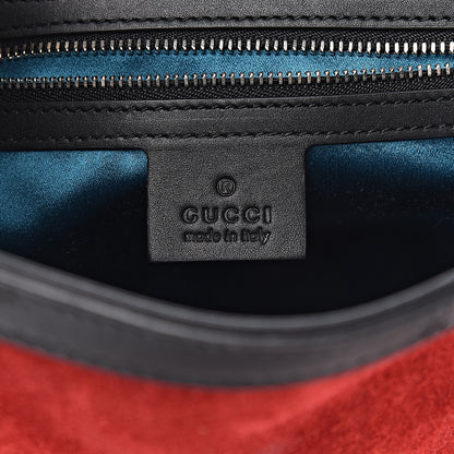 Gucci Suede Patent Medium Dionysus Bucket Bag Red 6 of 13