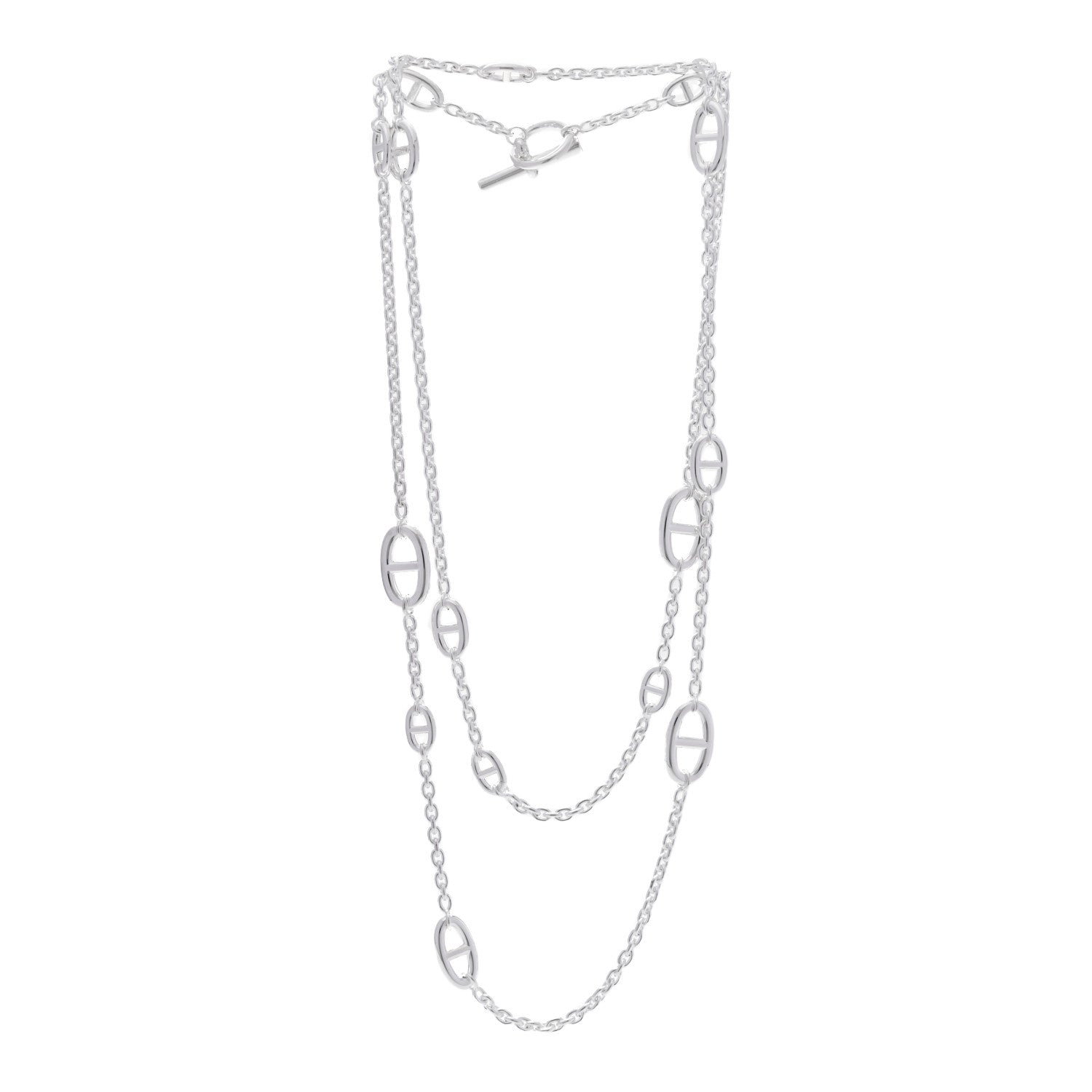 Hermes Sterling Silver Farandole Necklace 120 3 of 5