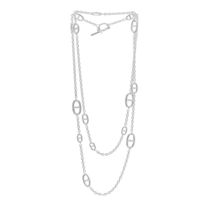 Hermes Sterling Silver Farandole Necklace 120 3 of 5