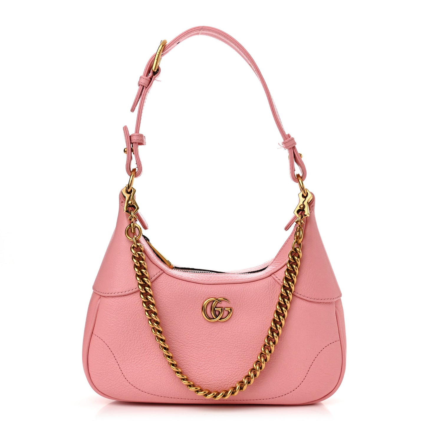 Goatskin Small Aphrodite Shoulder Bag Wild Rose