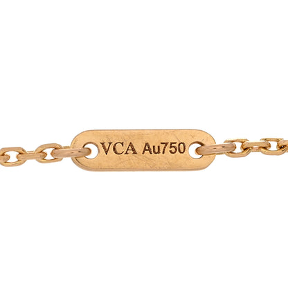 Van Cleef & Arpels 18K Rose Gold Carnelian Sweet Alhambra Bracelet 3 of 4