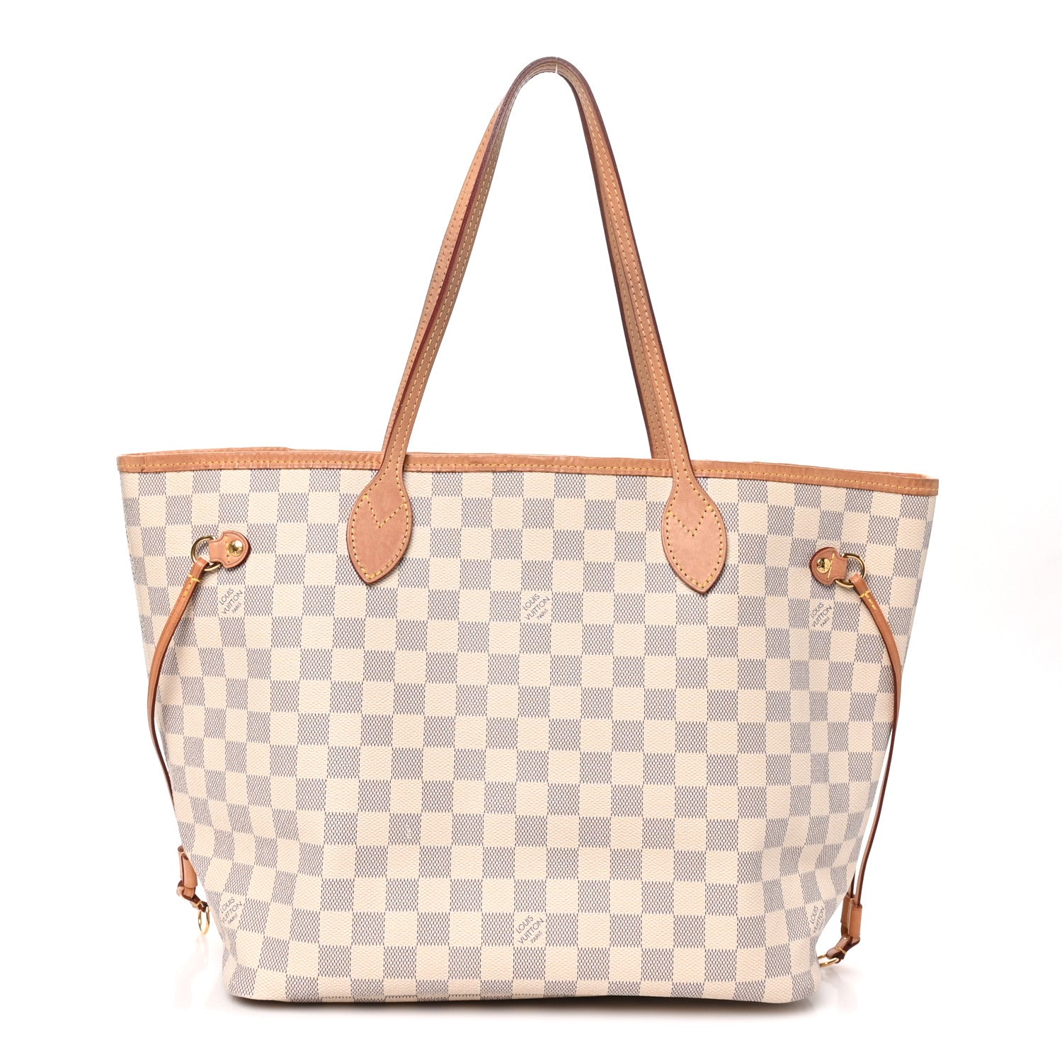 Louis Vuitton Damier Azur Neo Neverfull MM Rose Ballerine 1 of 9