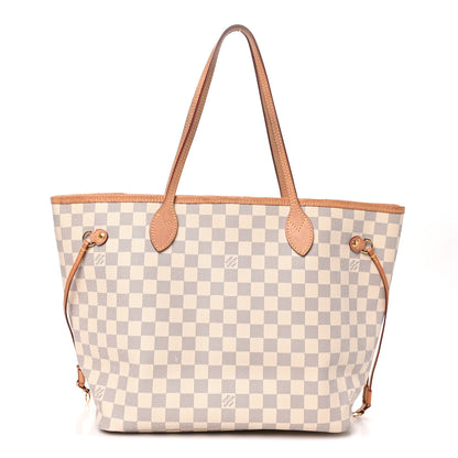 Louis Vuitton Damier Azur Neo Neverfull MM Rose Ballerine 1 of 9