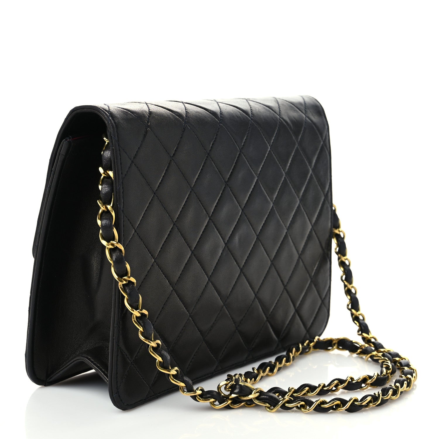 Chanel Lambskin Quilted Small Single Flap Black 2 of 8