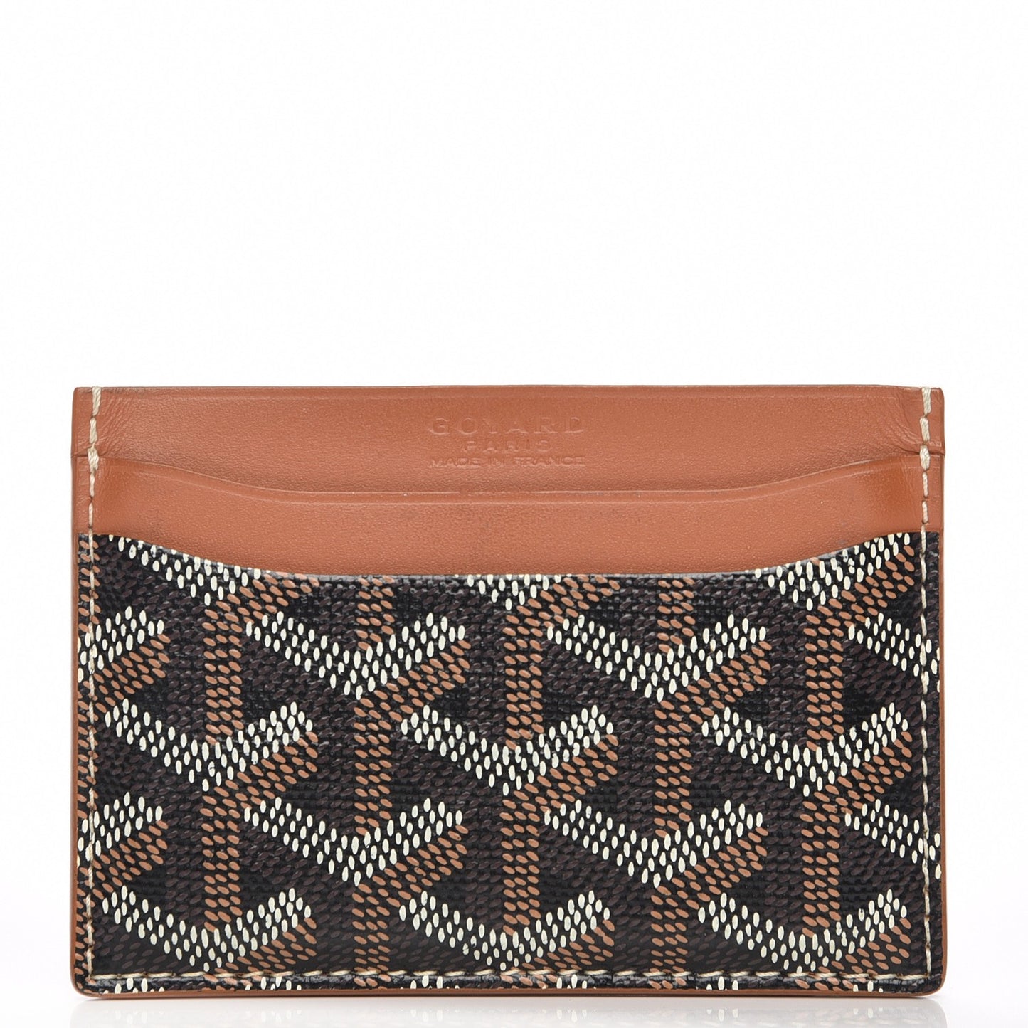 Goyardine Saint Sulpice Card Holder Black Gold