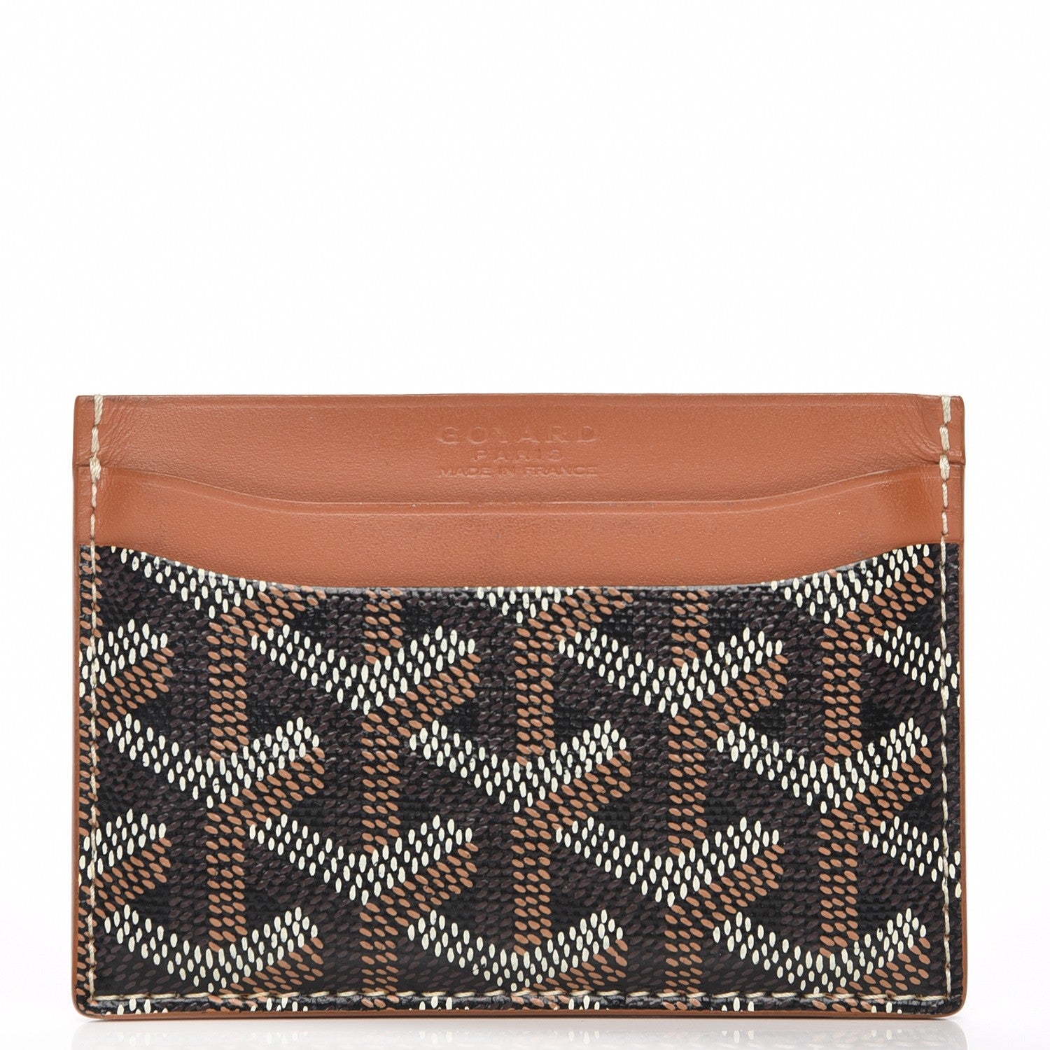 Goyard Goyardine Saint Sulpice Card Holder Black Gold 1 of 9