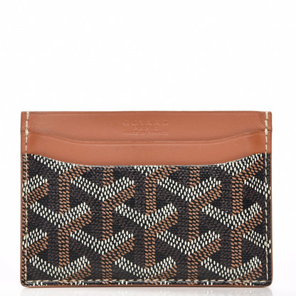 Goyard Goyardine Saint Sulpice Card Holder Black Gold 1 of 9