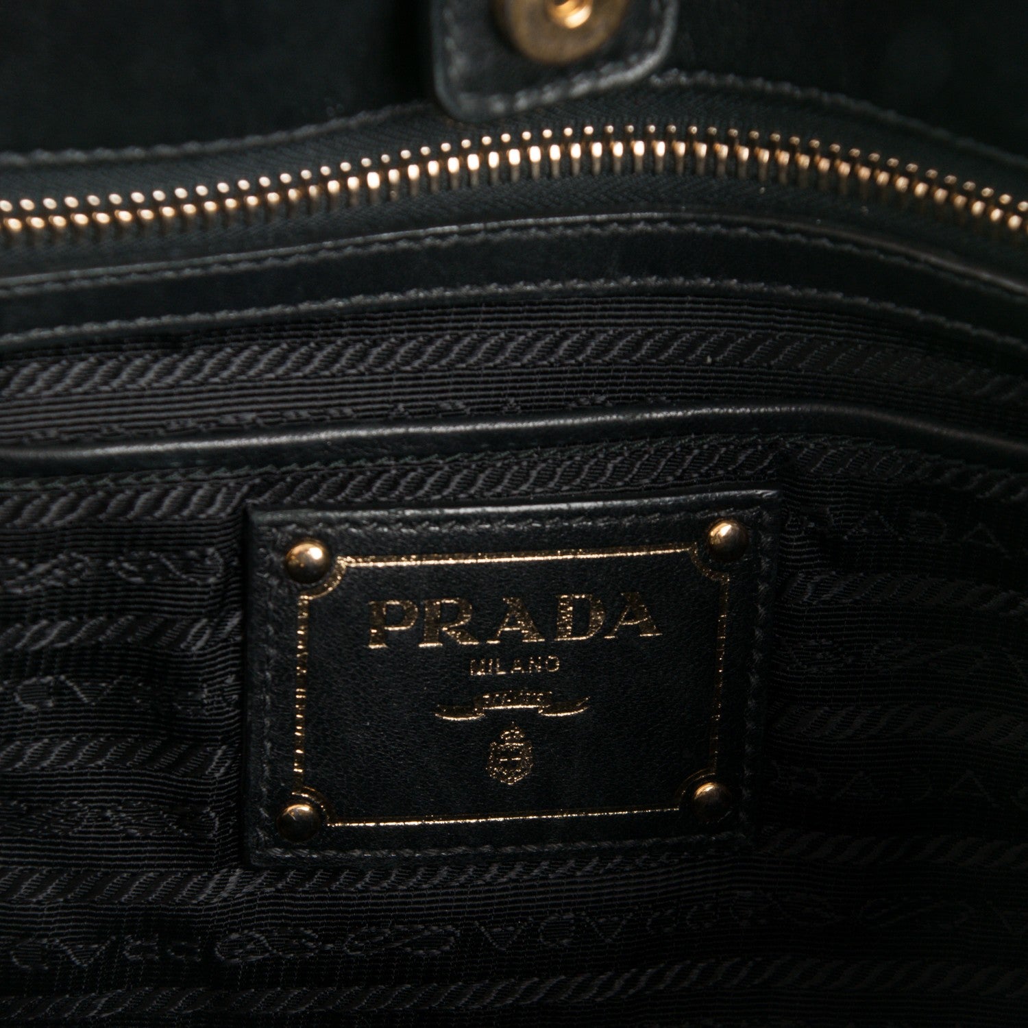 Prada Tessuto Nylon Gaufre Tote Nero Black 7 of 9