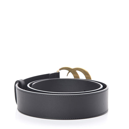 Gucci Moon Calfskin Pearl Double G 40mm Belt 80 32 Black Cream 3 of 6