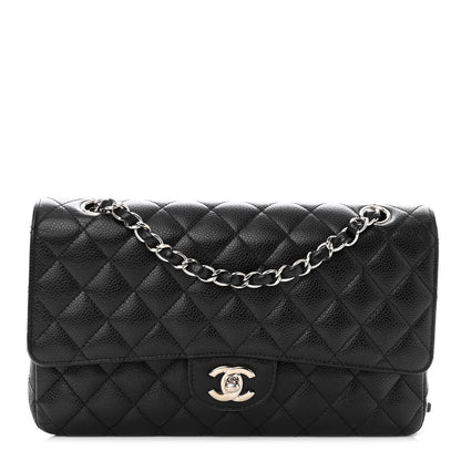 Chanel Caviar Quilted Medium Double Flap Black 1 of 13