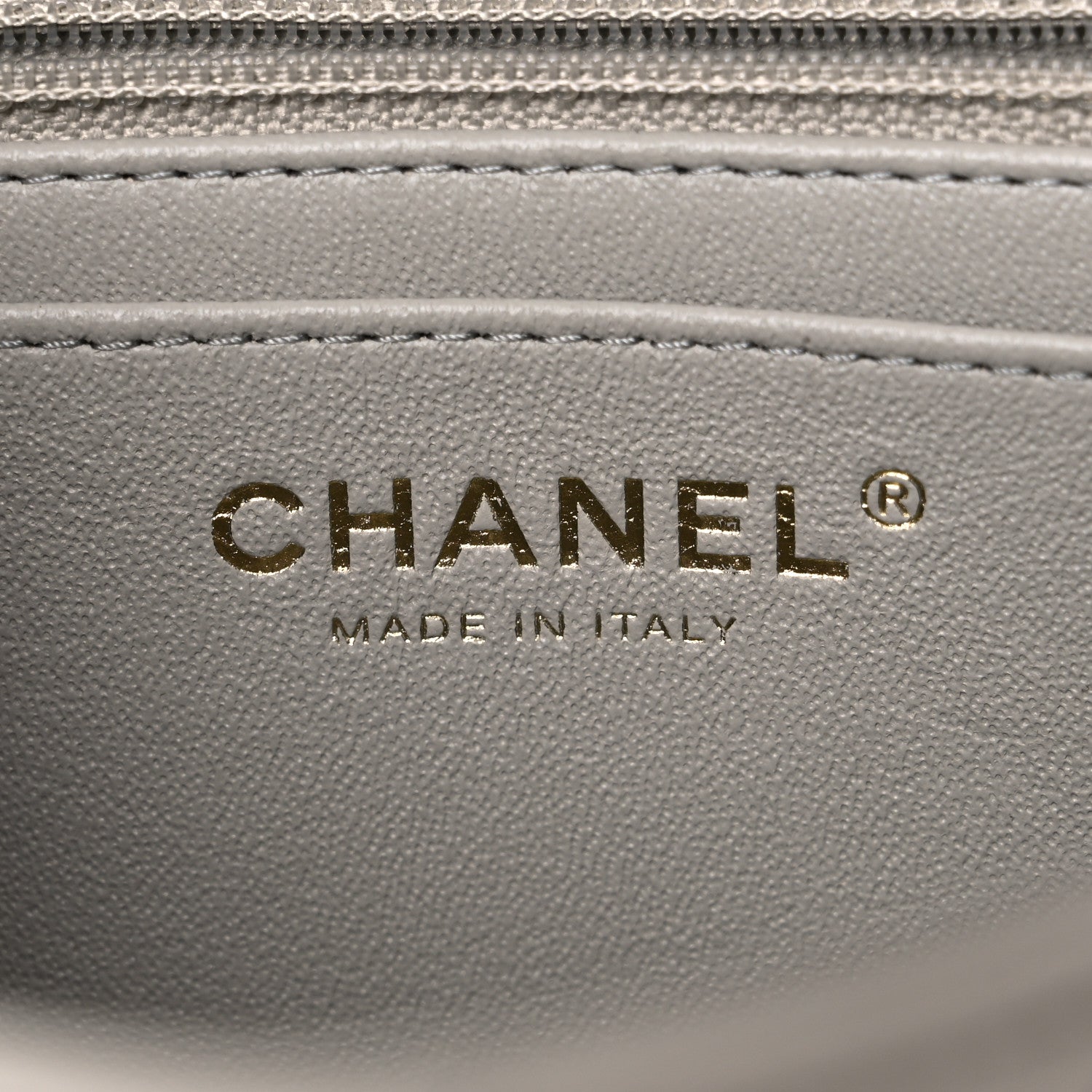 Chanel Lambskin Quilted Mini Rectangular Flap Grey 6 of 10