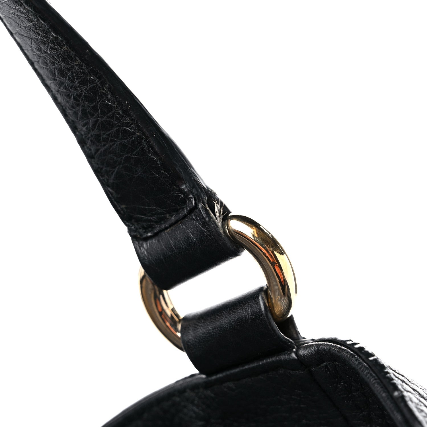 Gucci Pebbled Calfskin Large Soho Shoulder Bag Black 15 of 15